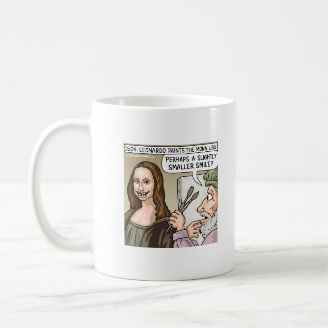 Taza De Café Mona Lisa - dientes terribles (Izquierda)