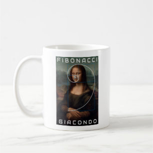 Taza De Café Mona Lisa Fibonacci Relación de oro espiral Person