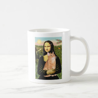 Taza De Café Mona Lisa - Gato Atigrado Naranja SH 46
