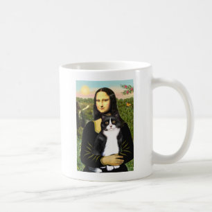 Taza De Café Mona Lisa - Gato negro y blanco SH