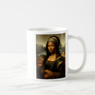 Taza De Café Mona Lisa Negra Historia Negra Estadounidense Afro
