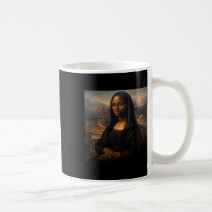 Taza De Café Mona Negra Lisa Mes de Historia Negra 10 de junio
