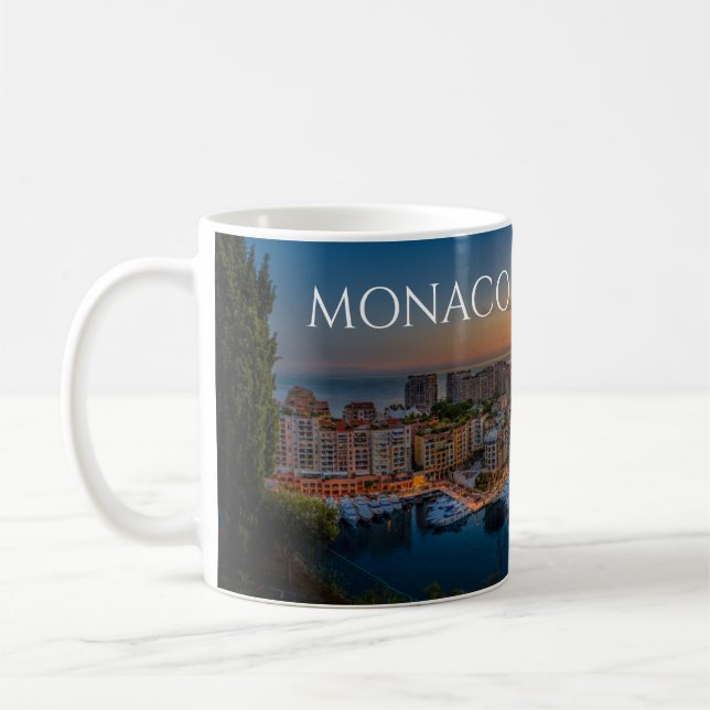 Taza De Café Monaco Coffee Mug Souvenir Memento Cup (Izquierda)