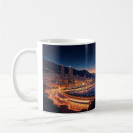 Taza De Café Mónaco Monte Carlo de noche