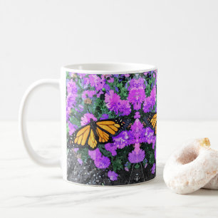 Taza De Café Monarca y afiches de la música
