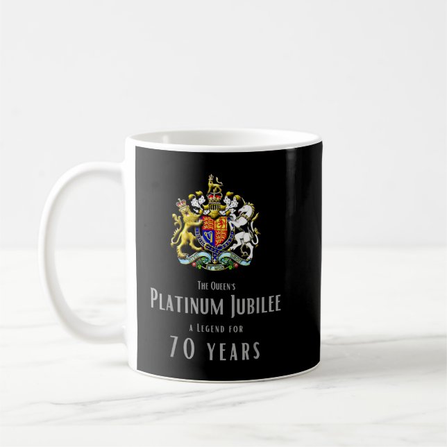 Taza De Café Monarquía de la Reina Británica Jubileo Platino de (Izquierda)