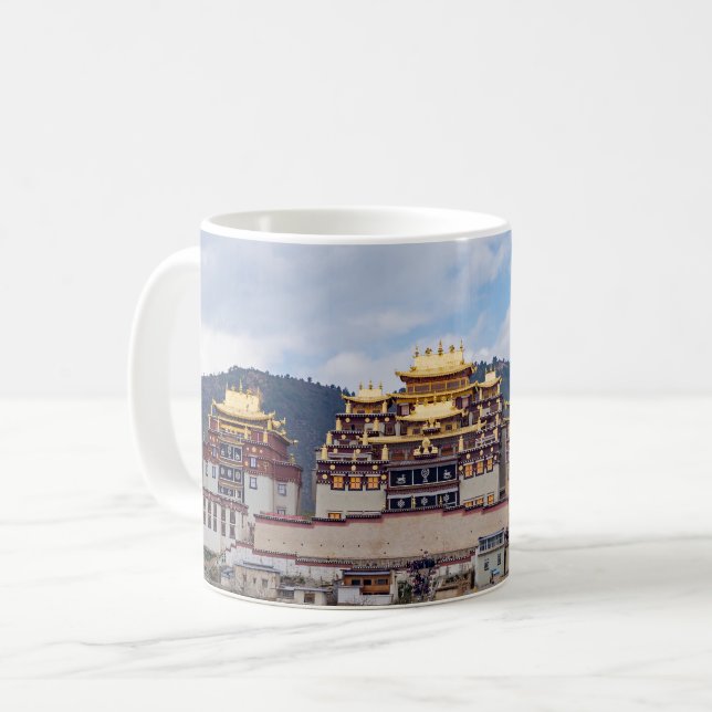 Taza De Café Monasterio Tibetano Songzanlin - Yunnan, China (Anverso izquierdo)
