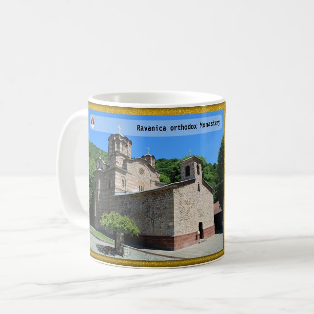 Taza De Café MONASTERIOS SERBIOS - Monasterio de Ravanica (Anverso izquierdo)