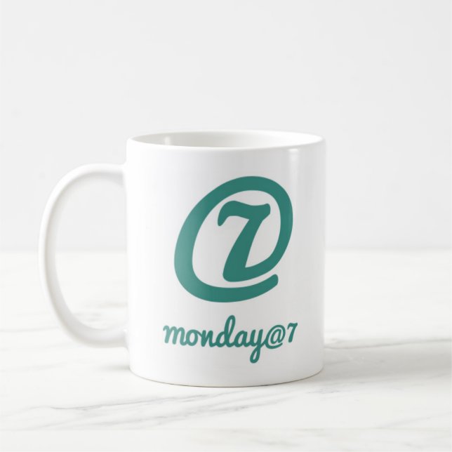 Taza De Café Monday@7 Mug (Izquierda)