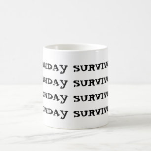TAZA DE CAFÉ MONDAY SURVIVOR