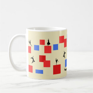 Taza De Café Mondrian Dancing cubes