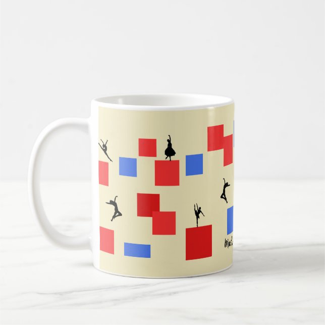Taza De Café Mondrian Dancing cubes (Izquierda)