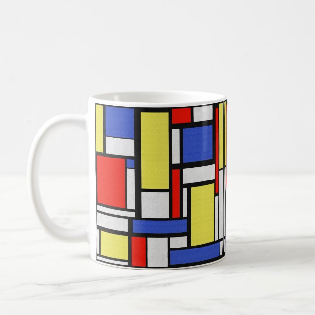 Taza De Café Mondrian de Stijl (Izquierda)