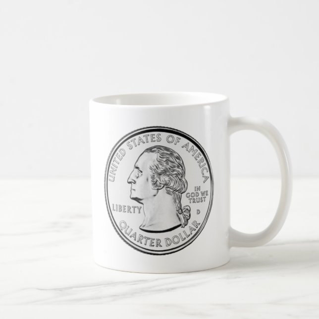 Taza De Café Moneda cuarta de Estados Unidos (Derecha)