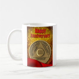 Taza De Café Moneda de 23 años con nombre personalizado AA Glit