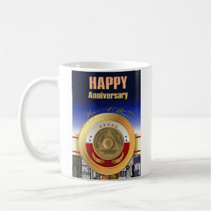 Taza De Café Moneda de 5 años con nombre personalizado AA Eres