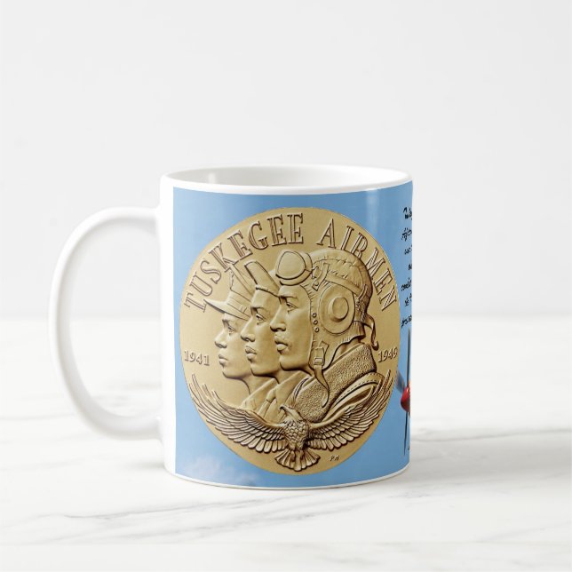 TAZA DE CAFÉ MONEDA DE LOS AVIADORES DE TUSKEGEE (Izquierda)