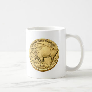 Taza De Café Moneda de oro del lingote del búfalo
