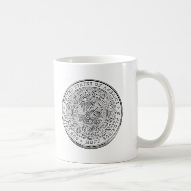 Taza De Café Moneda de plata de Benjamin Franklin (Derecha)