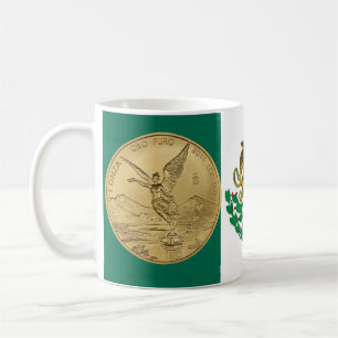 TAZA DE CAFÉ MONEDA DEL ORO LIBERTAD