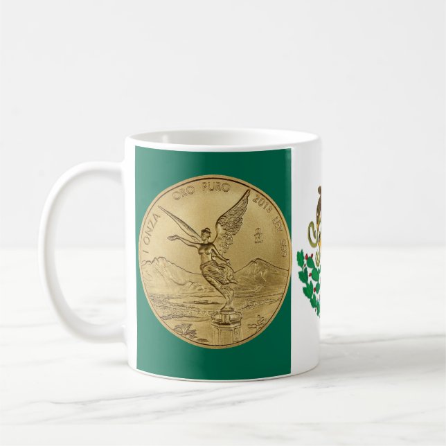 TAZA DE CAFÉ MONEDA DEL ORO LIBERTAD (Izquierda)