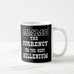 Taza De Café Moneda negra de la munición el milenio próximo