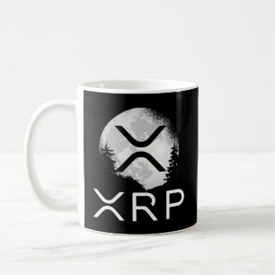 Taza De Café Moneda Rípica Xrp Ledger Moon Cryptocurrency Bull 