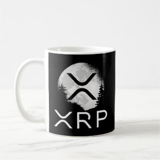 Taza De Café Moneda Rípica Xrp Ledger Moon Cryptocurrency Bull
