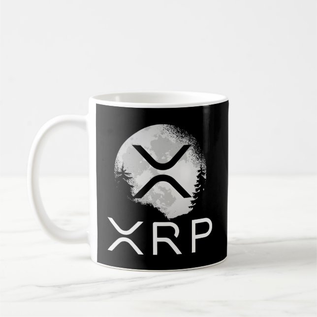 Taza De Café Moneda Rípica Xrp Ledger Moon Cryptocurrency Bull  (Izquierda)