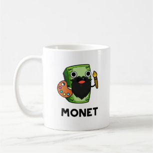 Taza De Café Monet Cute Artite Money Pun