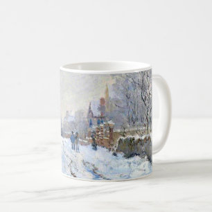 Taza De Café Monet - Escena de nieve en Argenteuil