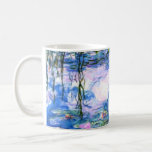 Taza De Café Monet Pink Water Lilies<br><div class="desc">Una taza de café con nenúfares rosados de Monet,  con hermosos nenúfares de agua rosada flotando en un estanque tranquilo azul con colchonetas de lirios. Un gran regalo de Monet para los amantes del impresionismo y del arte francés. Impresionismo natural sereno con flores y paisajes pintorescos de estanques.</div>