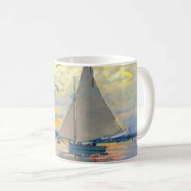 Taza De Café Monet Sailboat en Le Petit-Gennevilliers (Anverso derecho)
