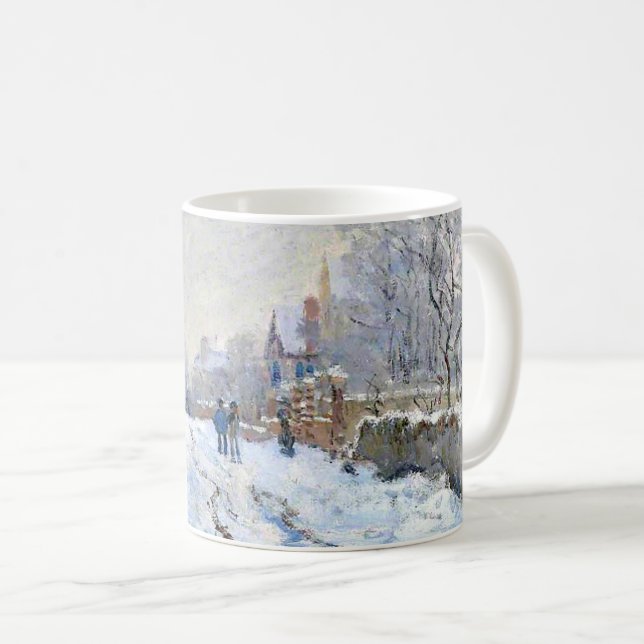 Taza De Café Monet - Snow Scene at Argenteuil (Anverso derecho)