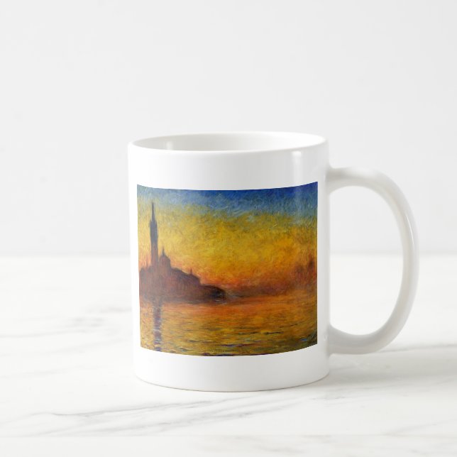 Taza De Café Monet Sunset Venecia Colorido Impresionismo Arte (Derecha)