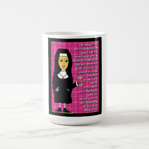 Taza De Café Monja de la diversión