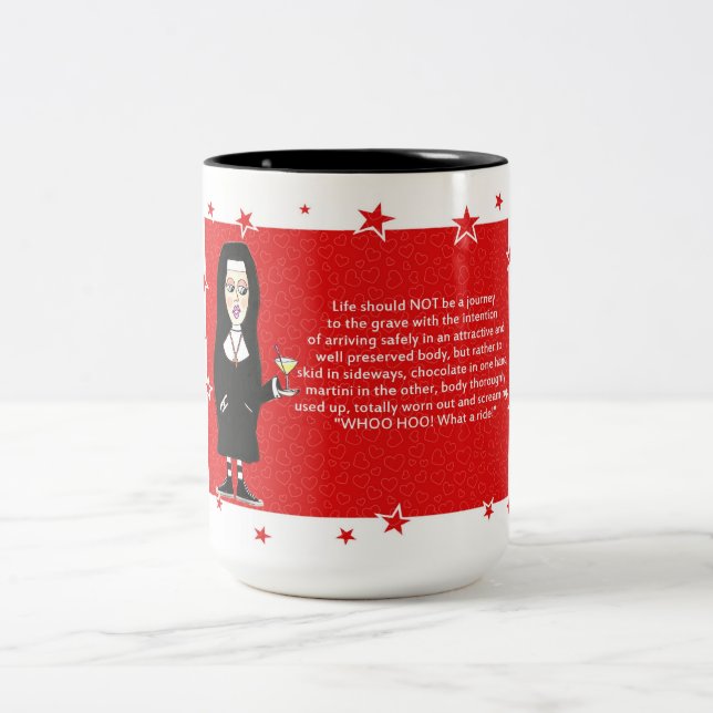 Taza De Café Monja de la diversión (Centro)