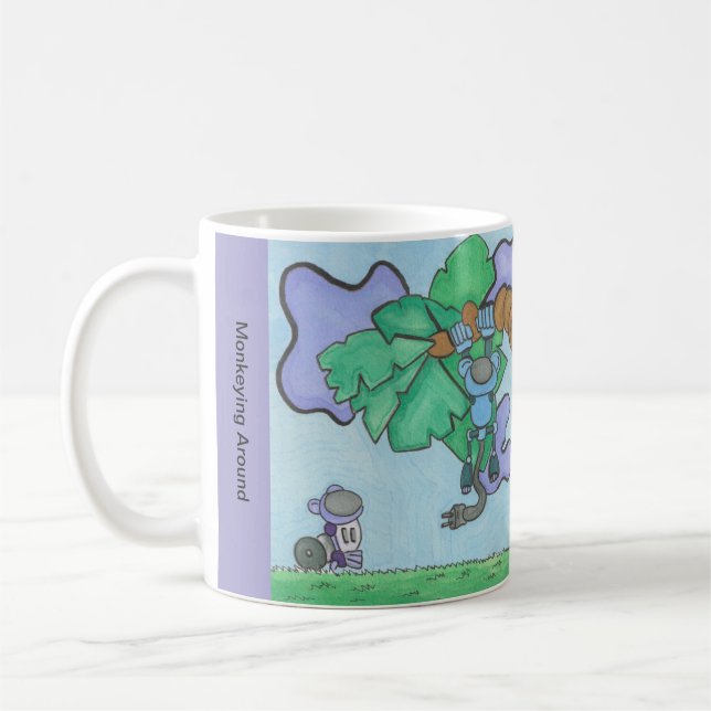 Taza De Café Monkeando alrededor (Izquierda)
