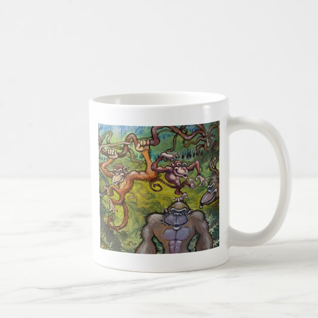 Taza De Café Monkey Fun (Derecha)