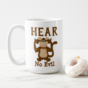 Taza De Café Monkey Funny Hear No Evil