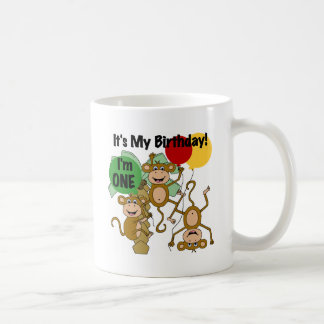 Taza De Café Monkey Shine Primera camiseta de cumpleaños y rega