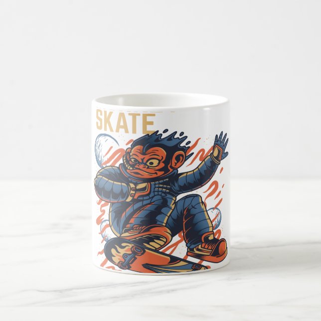 TAZA DE CAFÉ MONKEY SKATE (Centro)