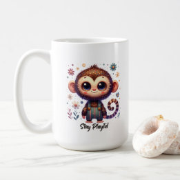 Taza De Café Mono Bebé Adorable