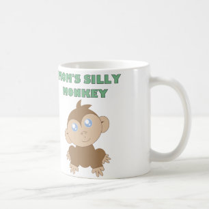 Taza De Café Mono blanco - blanco clásico de 11 onzas