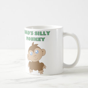 Taza De Café Mono blanco - blanco de 11 onzas