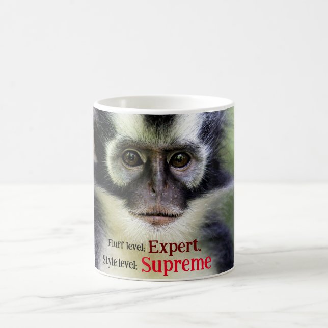 Taza De Café Mono de hoja de Thomas esponjoso (Centro)