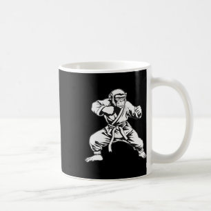 Taza De Café Mono de Karate Taekwondo Kickboxing Mma Judo Mono