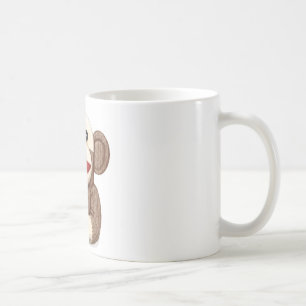 Taza De Café Mono de media luna clásico