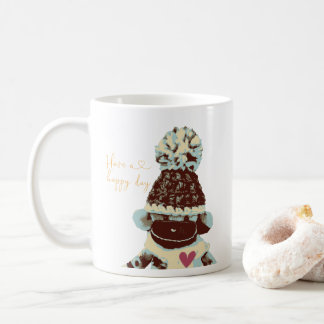 Taza De Café Mono de media sock Adorable
