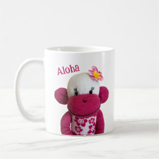 Taza De Café Mono de pavo real de Aloha (Chica)